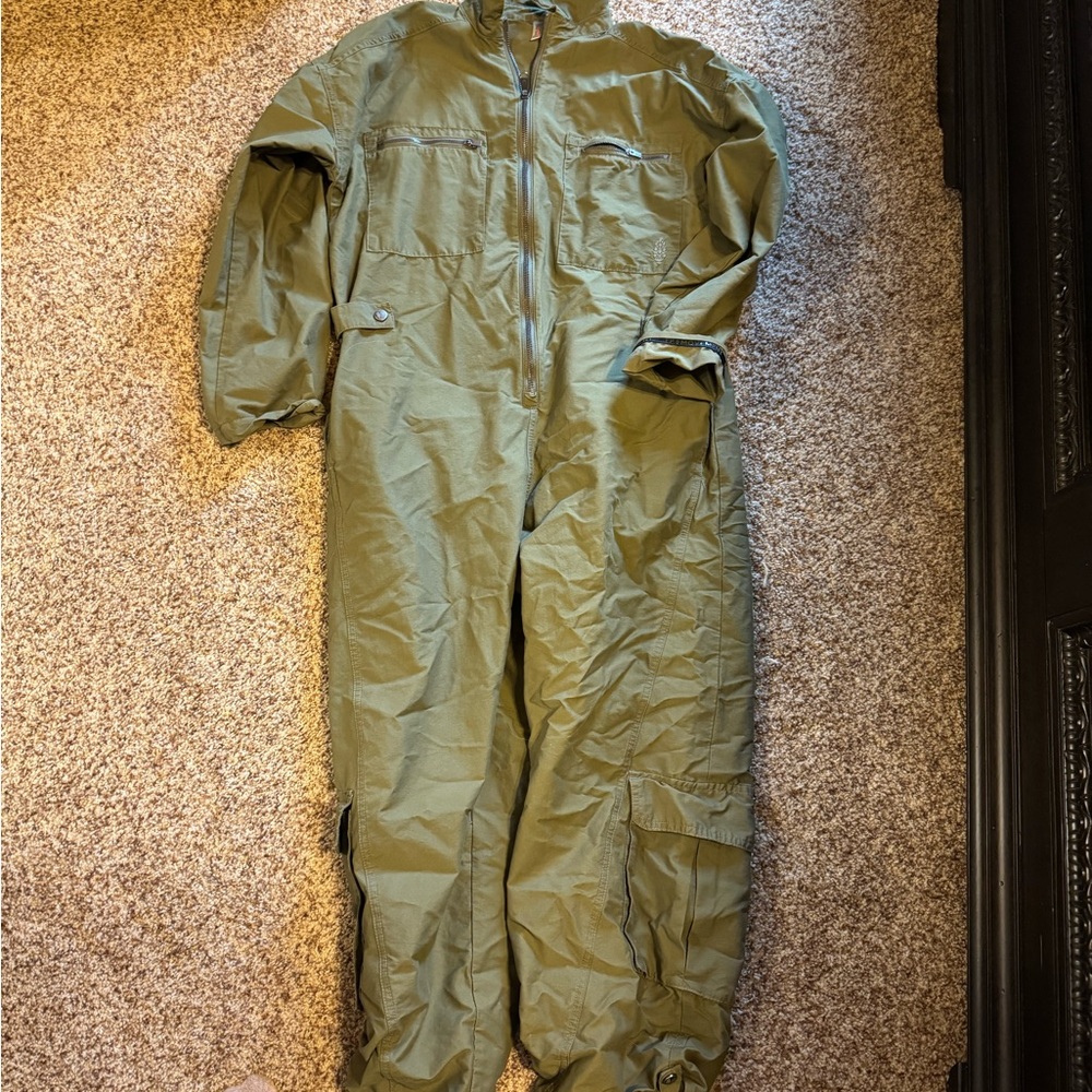 Free People FP Movement army green jumpsuit - Picture 3 of 3
